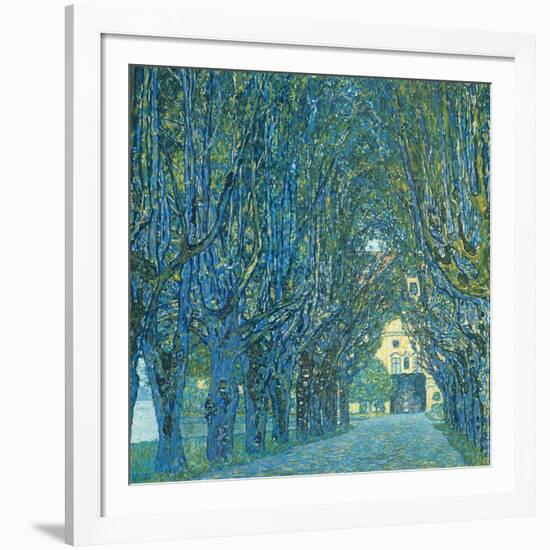 Viale Alberato-Gustav Klimt-Framed Art Print