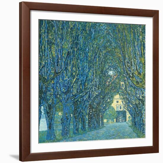 Viale Alberato-Gustav Klimt-Framed Art Print