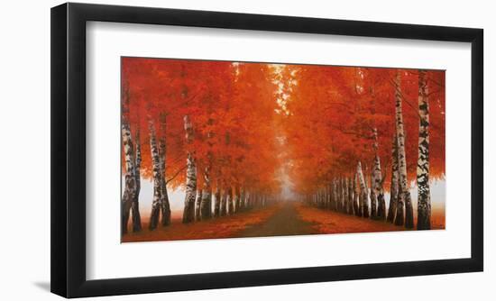 Viale di Betulle-Adriano Galasso-Framed Art Print