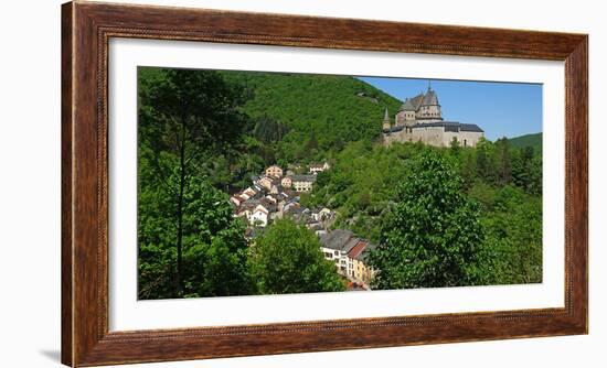 Vianden Castle in the canton of Vianden, Grand Duchy of Luxembourg, Europe-Hans-Peter Merten-Framed Photographic Print