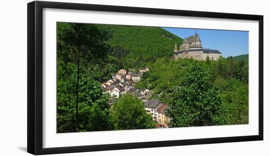 Vianden Castle in the canton of Vianden, Grand Duchy of Luxembourg, Europe-Hans-Peter Merten-Framed Photographic Print