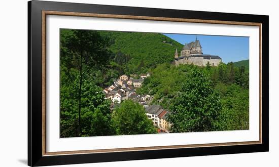 Vianden Castle in the canton of Vianden, Grand Duchy of Luxembourg, Europe-Hans-Peter Merten-Framed Photographic Print