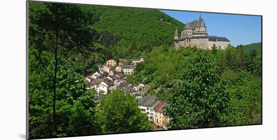 Vianden Castle in the canton of Vianden, Grand Duchy of Luxembourg, Europe-Hans-Peter Merten-Mounted Photographic Print