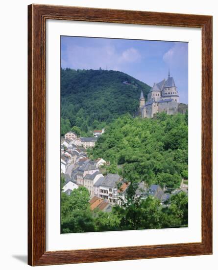 Vianden Castle, Vianden, Luxembourg-Gavin Hellier-Framed Photographic Print