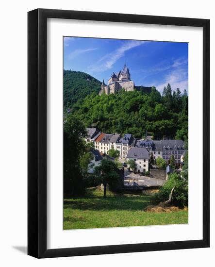 Vianden Castle, Vianden Town, Luxembourg-Gavin Hellier-Framed Photographic Print