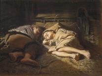 Sleeping Children, 1870-Viano-Framed Giclee Print