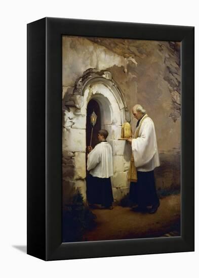 Viaticum, Painting by Alexis-Marie-Louis Douillard (1835-1905)-null-Framed Premier Image Canvas