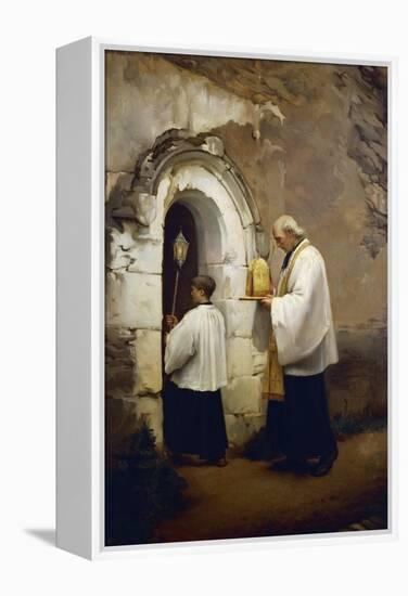 Viaticum, Painting by Alexis-Marie-Louis Douillard (1835-1905)-null-Framed Premier Image Canvas