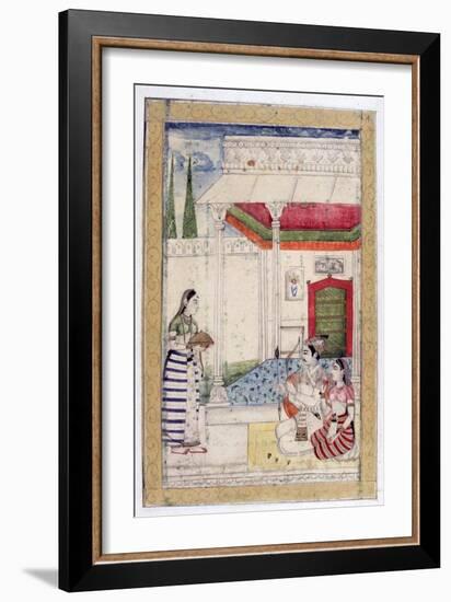 Vibhasa Ragini, Ragamala Album, School of Rajasthan, 19th Century-null-Framed Giclee Print