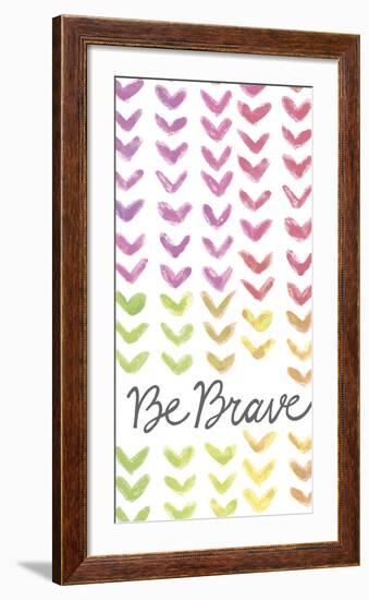 Vibrant - Be Brave-Lottie Fontaine-Framed Giclee Print