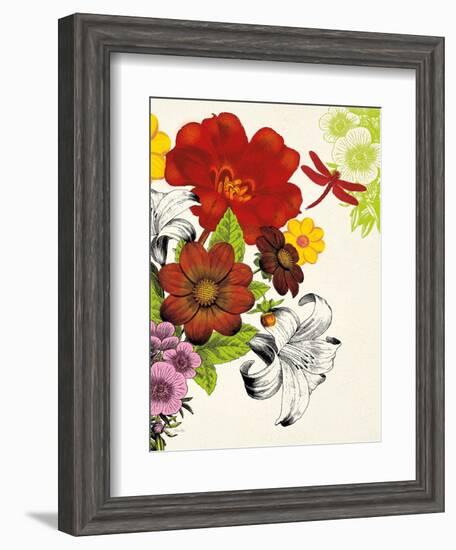 Vibrant Bouquet-Devon Ross-Framed Art Print