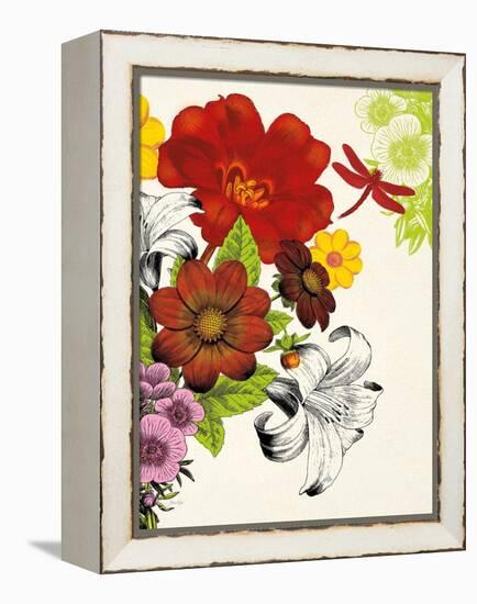 Vibrant Bouquet-Devon Ross-Framed Stretched Canvas