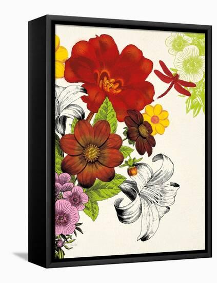 Vibrant Bouquet-Devon Ross-Framed Stretched Canvas