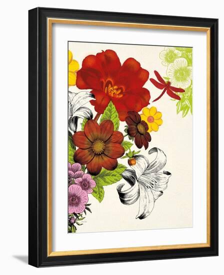 Vibrant Bouquet-Devon Ross-Framed Art Print