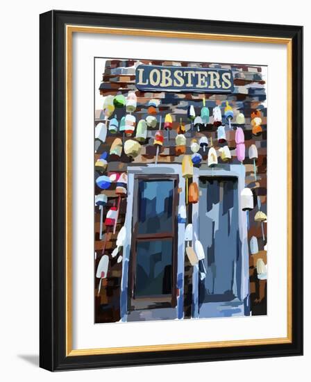 Vibrant Buoys III-Emily Kalina-Framed Art Print