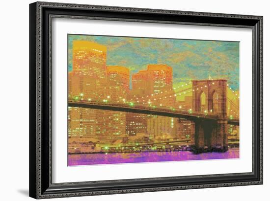 Vibrant City 1-Christopher James-Framed Art Print