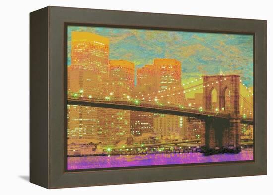 Vibrant City 1-Christopher James-Framed Stretched Canvas