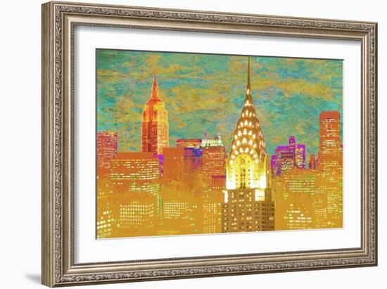 Vibrant City 2-Christopher James-Framed Art Print