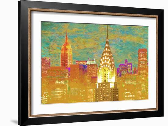 Vibrant City 2-Christopher James-Framed Art Print