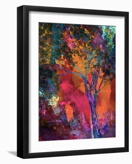 Vibrant Crackle Tree-Ruth Palmer-Framed Art Print