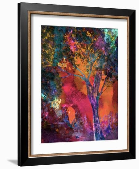 Vibrant Crackle Tree-Ruth Palmer-Framed Art Print