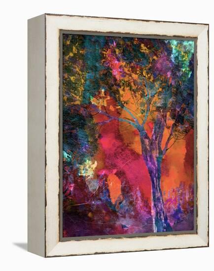 Vibrant Crackle Tree-Ruth Palmer-Framed Stretched Canvas