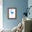 Vibrant Dark Blue Flamingo Bird Low Poly Triangle Vector Image-Samantha Jo Czerpak-Framed Art Print displayed on a wall