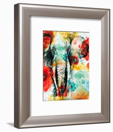 Vibrant Elephant-Patricia Pinto-Framed Art Print