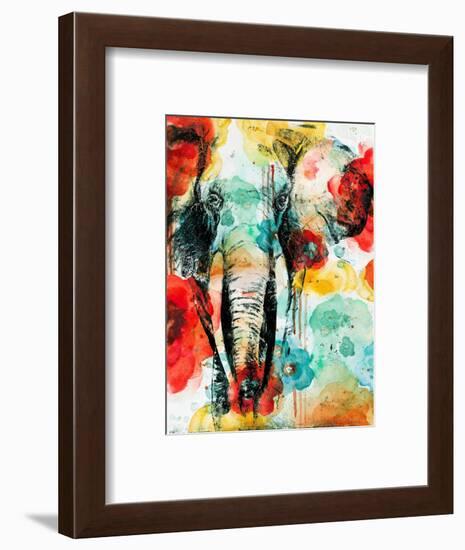 Vibrant Elephant-Patricia Pinto-Framed Art Print