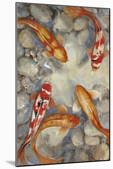 Vibrant Koi I-Tim O'toole-Mounted Art Print