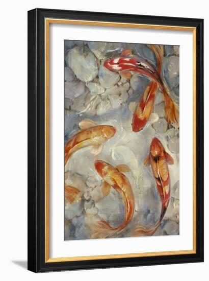 Vibrant Koi II-Tim O'toole-Framed Art Print