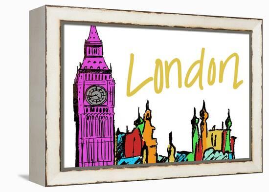 Vibrant London-Nicholas Biscardi-Framed Stretched Canvas