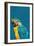 Vibrant macaw wearing glasses-Sarah Manovski-Framed Giclee Print