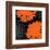 Vibrant orange floral-Yashna-Framed Art Print