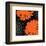 Vibrant orange floral-Yashna-Framed Art Print