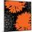 Vibrant orange floral-Yashna-Mounted Art Print