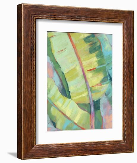 Vibrant Palm Leaves I-Jennifer Goldberger-Framed Art Print