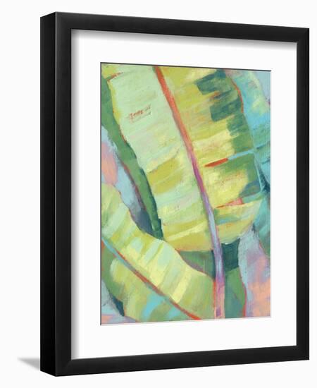 Vibrant Palm Leaves I-Jennifer Goldberger-Framed Art Print