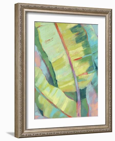 Vibrant Palm Leaves I-Jennifer Goldberger-Framed Art Print