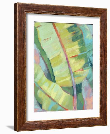 Vibrant Palm Leaves I-Jennifer Goldberger-Framed Art Print