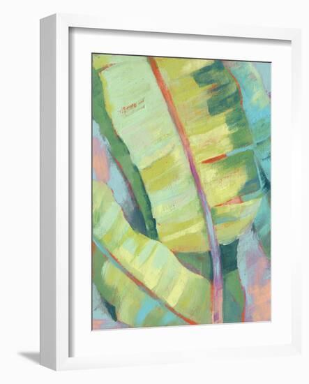 Vibrant Palm Leaves I-Jennifer Goldberger-Framed Art Print