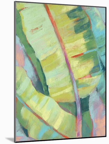 Vibrant Palm Leaves I-Jennifer Goldberger-Mounted Art Print
