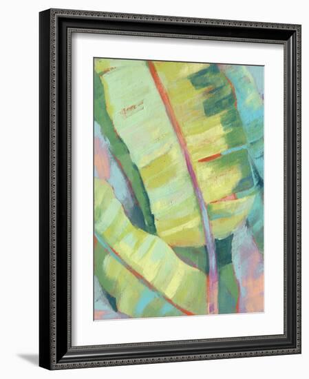 Vibrant Palm Leaves I-Jennifer Goldberger-Framed Art Print