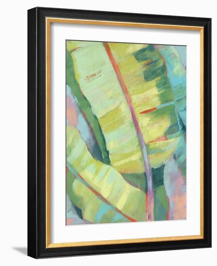 Vibrant Palm Leaves I-Jennifer Goldberger-Framed Art Print