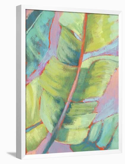 Vibrant Palm Leaves II-Jennifer Goldberger-Framed Premium Giclee Print