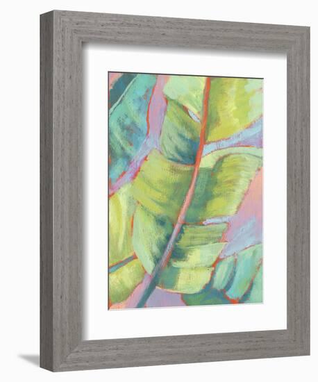 Vibrant Palm Leaves II-Jennifer Goldberger-Framed Premium Giclee Print