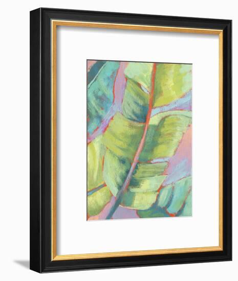 Vibrant Palm Leaves II-Jennifer Goldberger-Framed Premium Giclee Print