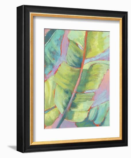 Vibrant Palm Leaves II-Jennifer Goldberger-Framed Premium Giclee Print