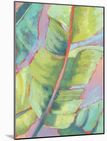 Vibrant Palm Leaves II-Jennifer Goldberger-Mounted Art Print