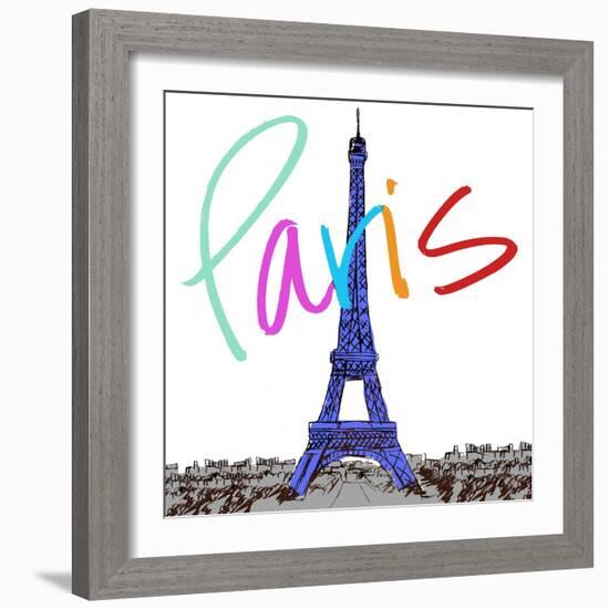 Vibrant Paris-Nicholas Biscardi-Framed Art Print